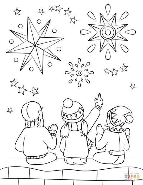 firework night coloring page  printable coloring pages