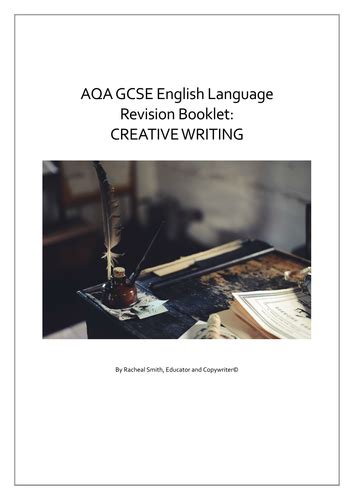 gcse english language creative writing workbook teaching resources