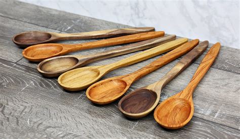 wooden spoon premium collection spoons  toned walnut chestnut  figured cherry wood