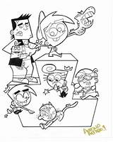 Fairly Pages Coloring Odd Parents Oddparents Getdrawings Getcolorings Colorings sketch template