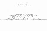 Colouring Uluru Pages Sunday School Decorations Fall sketch template