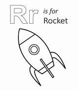 Coloring Rocket Printable Letter Uppercase Lowercase Through sketch template