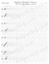 Copperplate Sheets Alphabet Lowercase sketch template