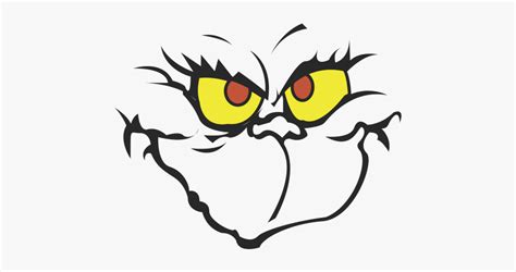 grinch face grinch coloring pages  transparent clipart clipartkey