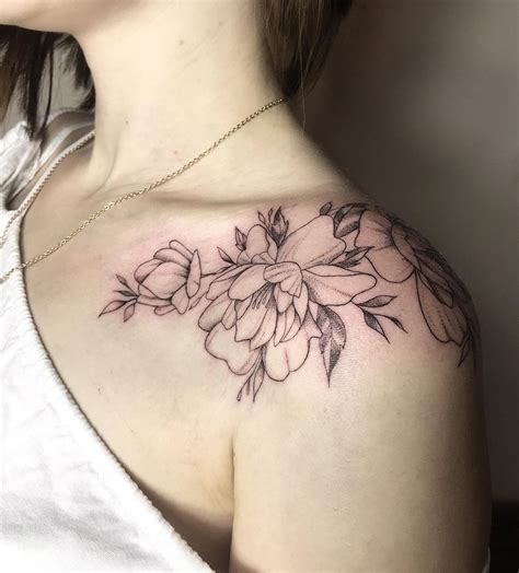Flower Tattoos On Collar Bone Best Tattoo Ideas Gallery My Xxx Hot Girl