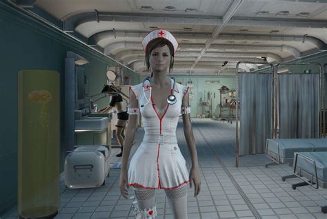 sexy nurse at fallout 4 nexus mods and community