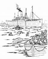 Titanic Coloring Pages Ship Movie Drawing Printable Getcolorings Survivor Getdrawings Color Colorings sketch template