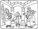Jesus Temple Coloring Pages Boy Bible Teaching Old Crafts School Kids Year Sunday Synagogue Child Preschool Finding Clipart Da Craft sketch template