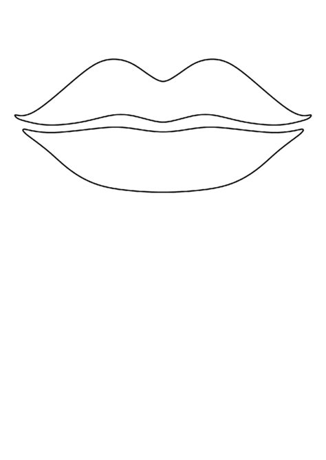 lips template printable