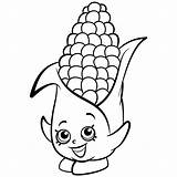 Corn Coloring Pages Cob Shopkins Printable Color Exclusive Corny Season Indian Kids Drawing Colouring Print Portal Stalks Sheets Info Candy sketch template