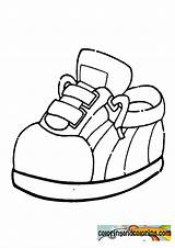 Coloring Pages Shoe Preschool Template sketch template