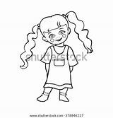 Diaper Comic Baby Girl Template Coloring Smiling Illustration sketch template