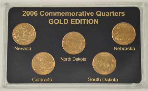 historic coin collection  commemorative state quarters gold