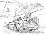 Future Back Drawing Futuristic Coloring Pages Cars Now Fire Sketches Bad Lightnin Clock Sketch Getdrawings 2010 sketch template