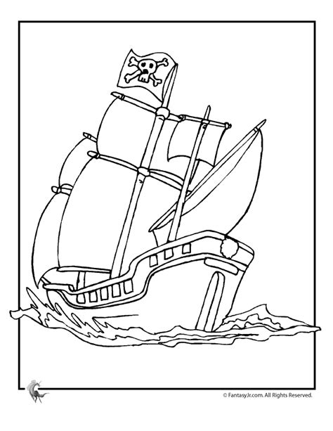 ship coloring page woo jr kids activities childrens publishing