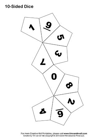 printable  sided dice draw zentangle zendala tangle doodle