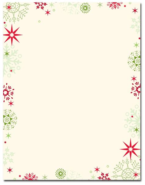 christmas card  red  green snowflakes   bottom  white