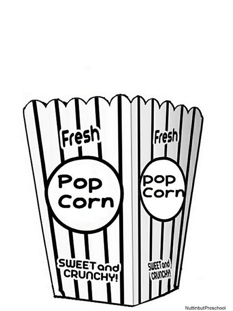 printable popcorn coloring pages sketch coloring page colored popcorn