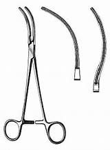 Cardiovascular Potts Surgical Forceps sketch template