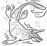 Mosasaurus Pages Dinosaur Coloring Mosasaur Giant Printable Dinosaurs Coloringpagesonly sketch template
