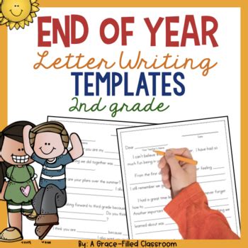 year letter writing templates  grade   grace filled