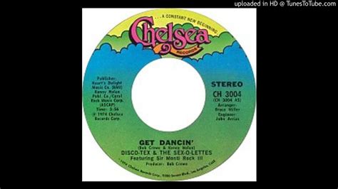 11 Get Dancin Disco Tex And The Sex O Lettes Youtube