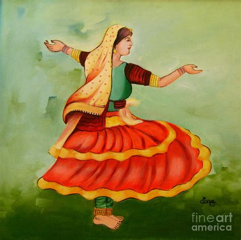 Dancing Girl Painting On Canvas Painting Inspired