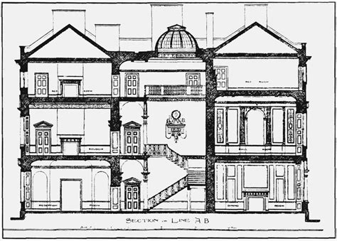 architectural drawing   house  stairs  balconies    floor