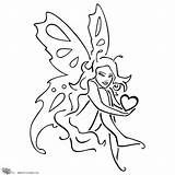 Fairy Tattoo Outline Butterfly Drawing Easy Tattoos Stencil Drawings Heart Outlines Cool Designs Fairies Stencils Tattootribes Flash Printable Realistic Silhouette sketch template