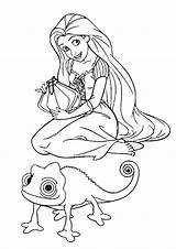 Rapunzel Tangled Colorear Enredados Cool2bkids Stampare Flynn Wonder Camaleonte sketch template