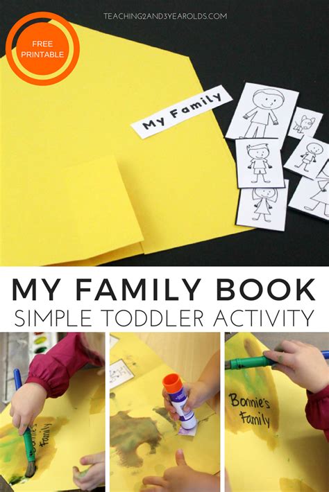 create  simple family theme book family activities preschool