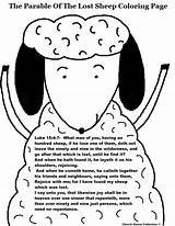 Sheep Lost Parable Coloring Pages Printable Cake Template Bible Lesson School Sunday Church Kids House Sheet Clipart Collection Preschoolers Choose sketch template
