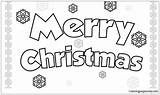 Merry Christmas Pages Coloring Color Holidays sketch template