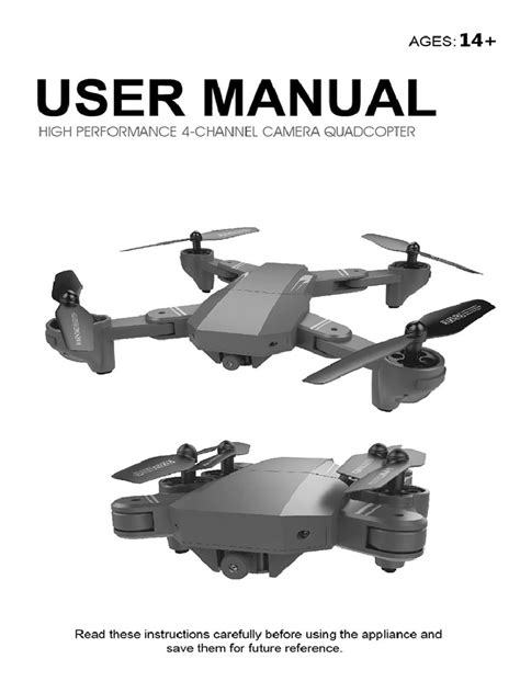 visuo xshw user manual quadcopter unmanned aerial vehicle