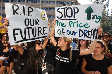 university  california students protest  percent fee hike stateimpact indiana