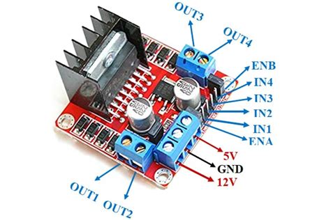 ln motor driver module schematic datasheet pinout