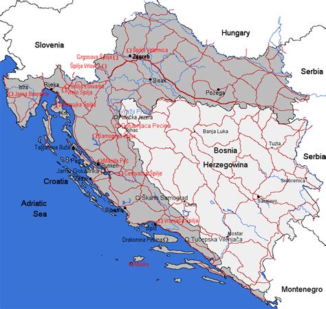 map  croatia