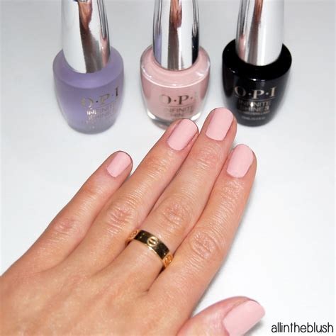 review opi infinite shine nail polish  youre blushing     blush
