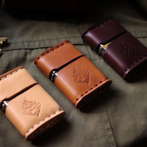 zippo case leather engraved lighter case leather zippo case etsy