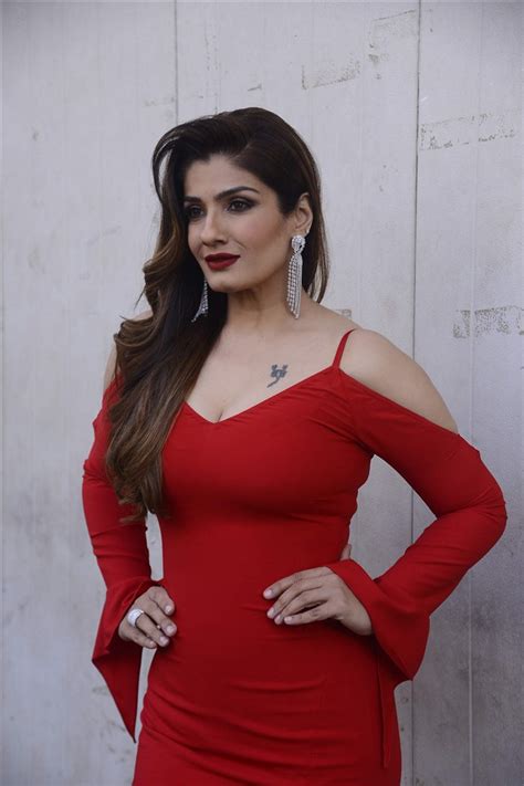 Picture 1162890 Actress Raveena Tandon Hot In Red Dress