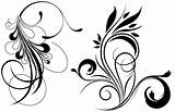 Flourish Clip Cliparts Vector Flower Floral Clipart Graphics Graphic Attribution Forget Link Don sketch template