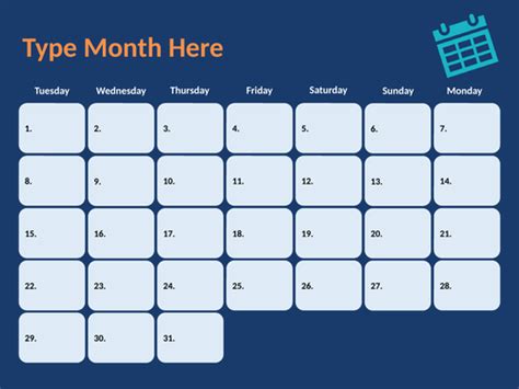 editable monthly calendar teaching resources
