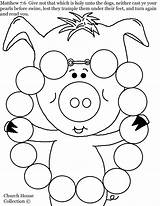 Coloring Necklace Pearl Matthew Pages Pearls Swine Before Color Pig Getcolorings Neither Cast Jewelry Printable sketch template