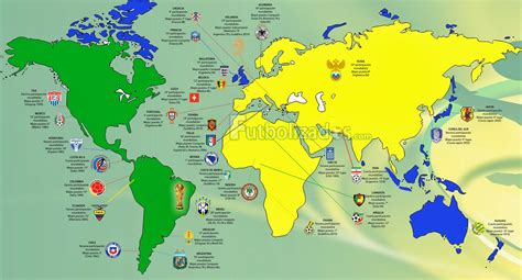futbol mapa geografico