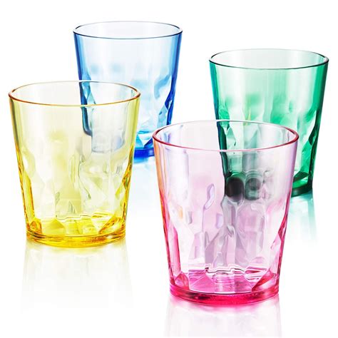 8 Oz Unbreakable Premium Juice Glasses Set Of 4 100 Made In Japan Bpa