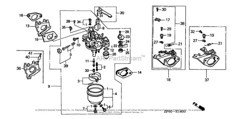 honda engines gxk qnr engine jpn vin gcaa   gcaa  parts diagram
