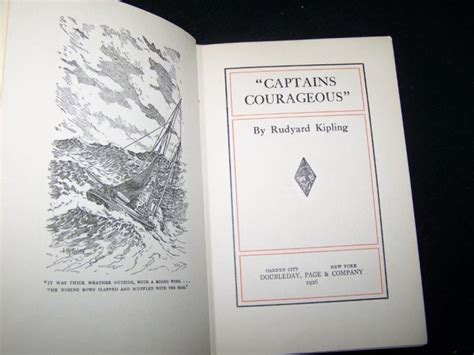 Vintage 1926 Captains Courageous Rudyard Kipling Dj Book
