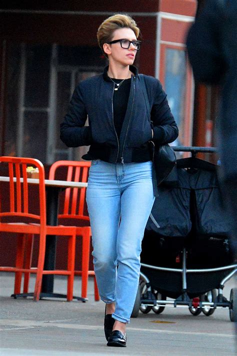 Scarlett Johansson In Jeans Out In New York Gotceleb