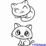 Drawing Simple Cat Face Kitty Kitten Kids Coloring Draw Step Siamese Cats Cartoon Dragoart Getdrawings Popular Pages sketch template