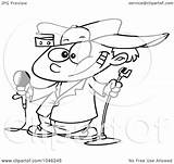 Cartoon Boy Comedian Clip Outline Illustration Royalty Rf Toonaday 2021 sketch template